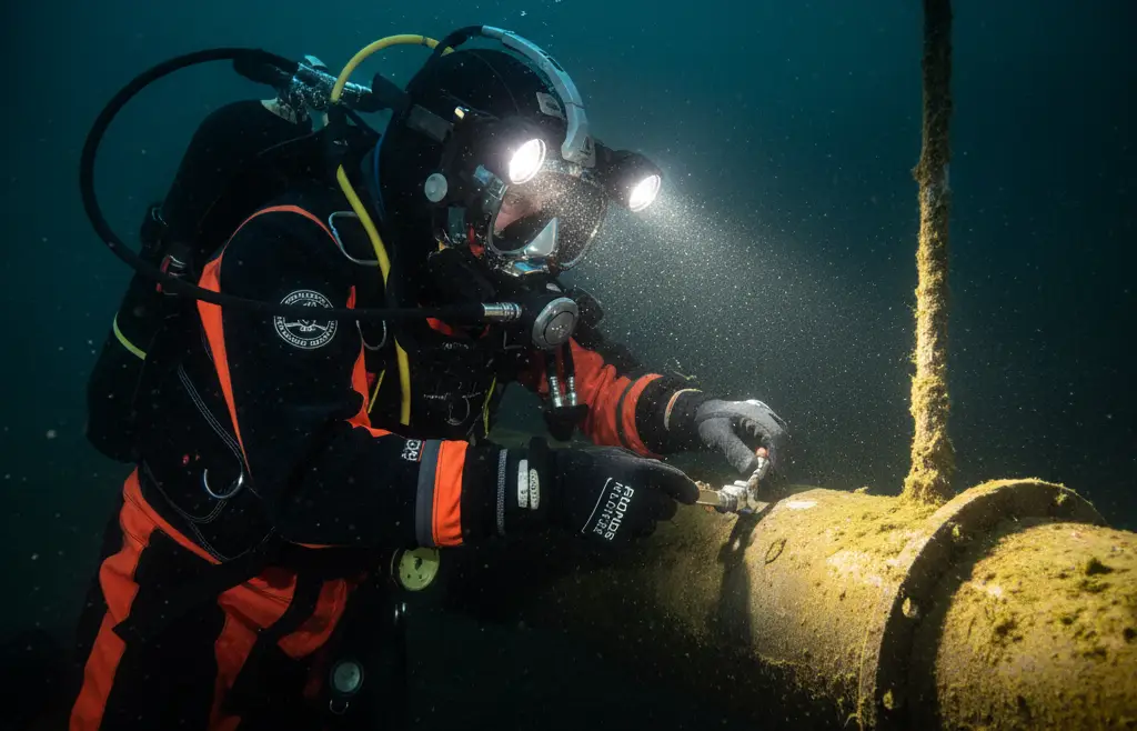 Certified commercial diving operations